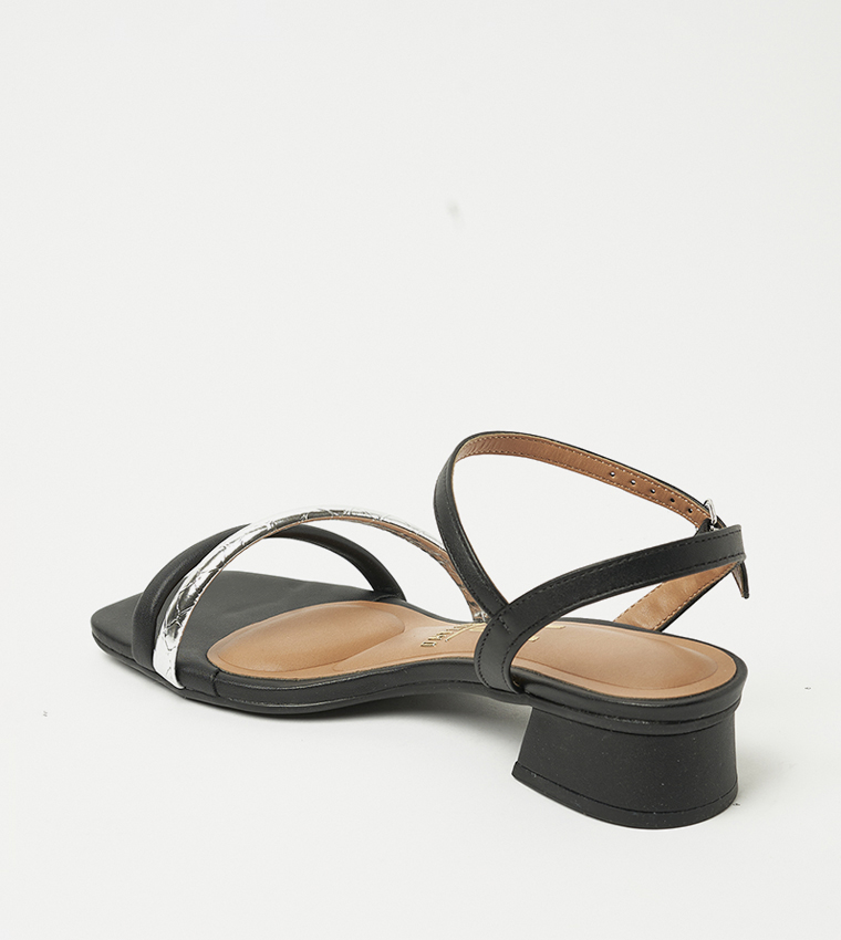 NYOMI Low Block Heel Sandals
