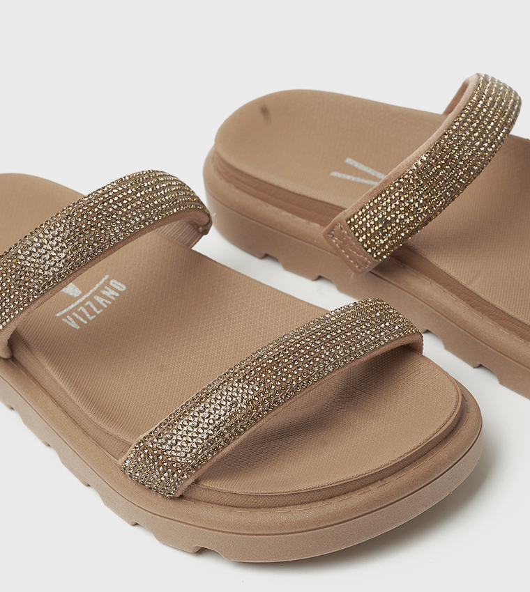 SCARLETTE Embellished Flatform Sandals