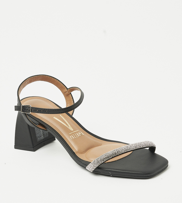 EGYPT Embellished Block Heel Sandals