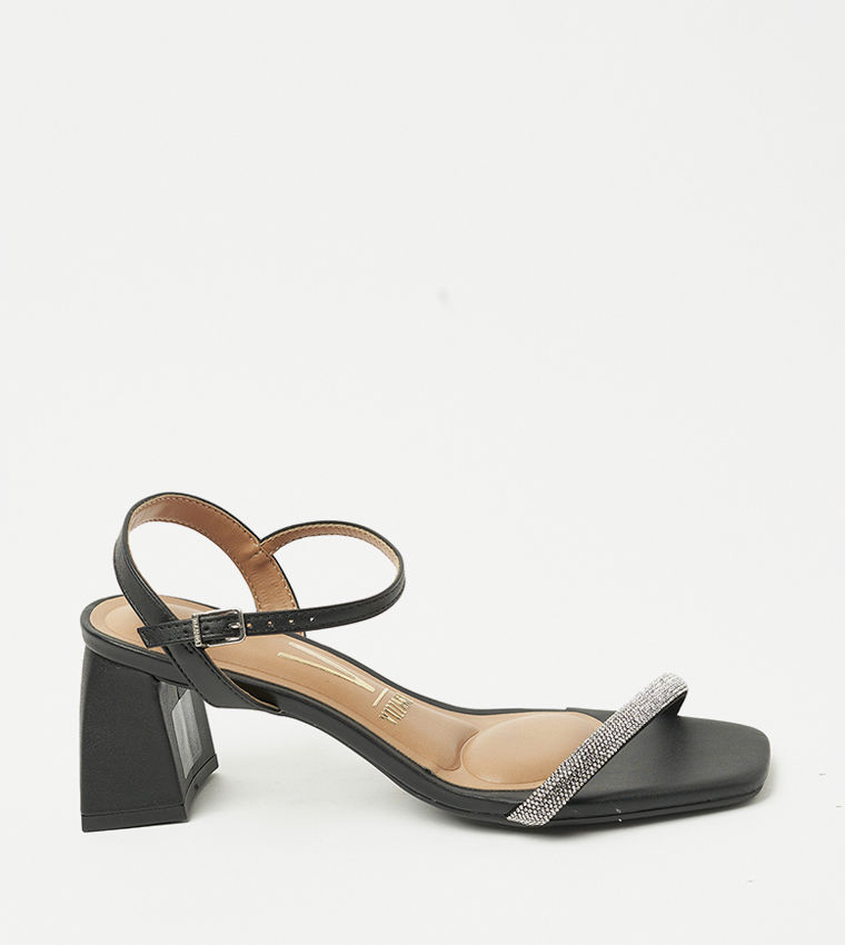 EGYPT Embellished Block Heel Sandals