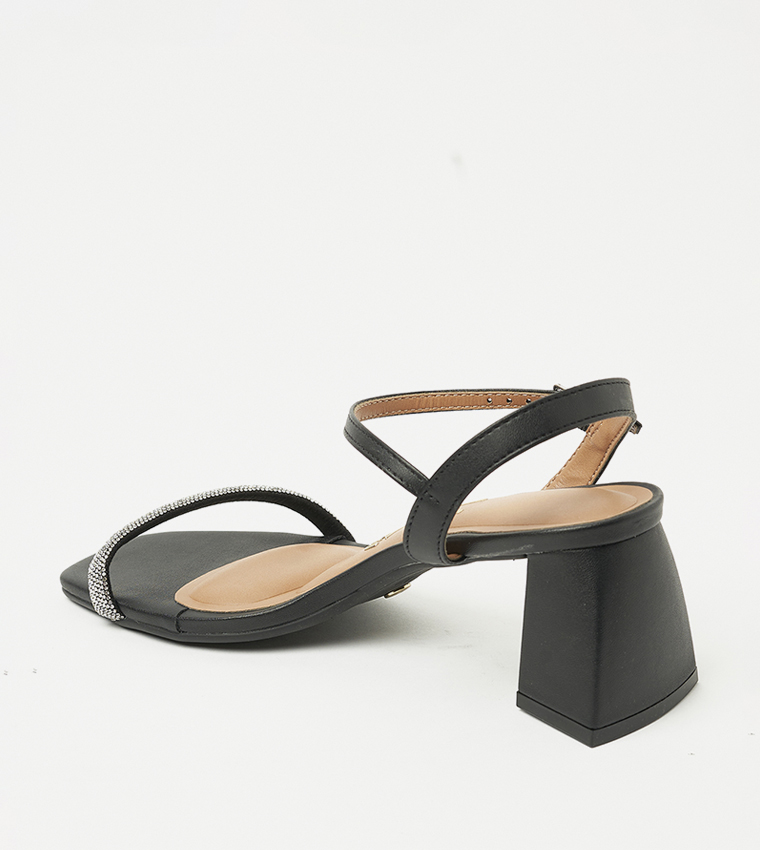 EGYPT Embellished Block Heel Sandals
