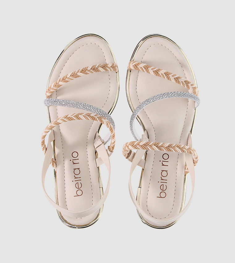 MARCELLUS Embellished Block Heel Sandals