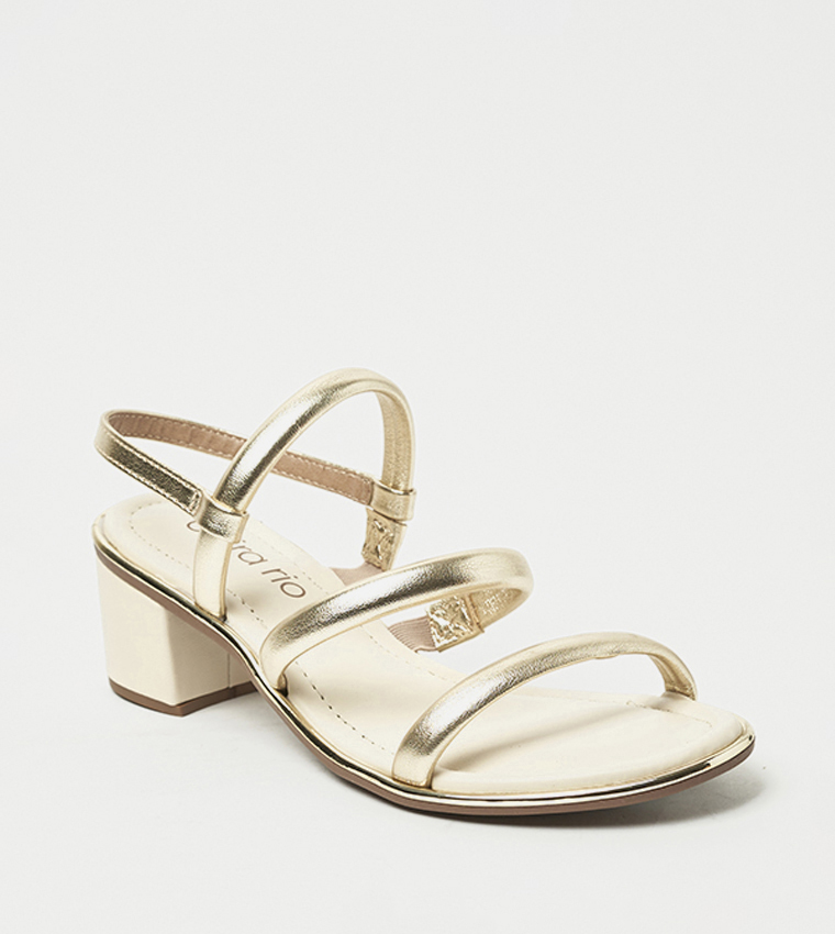MONICA Open Toe Block Heel Sandals