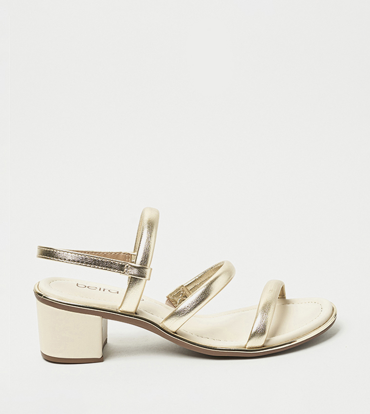 MONICA Open Toe Block Heel Sandals