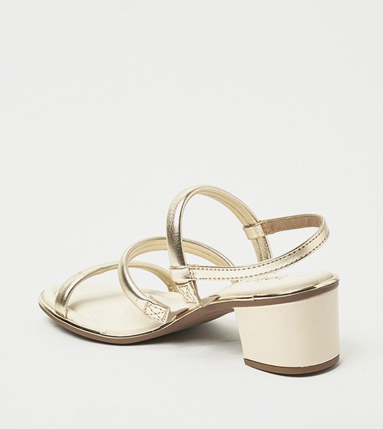 MONICA Open Toe Block Heel Sandals