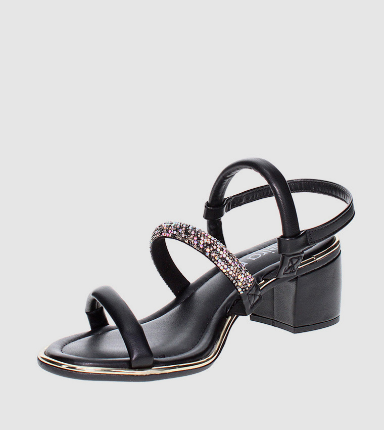 AURORA Embellished Block Heel Sandals