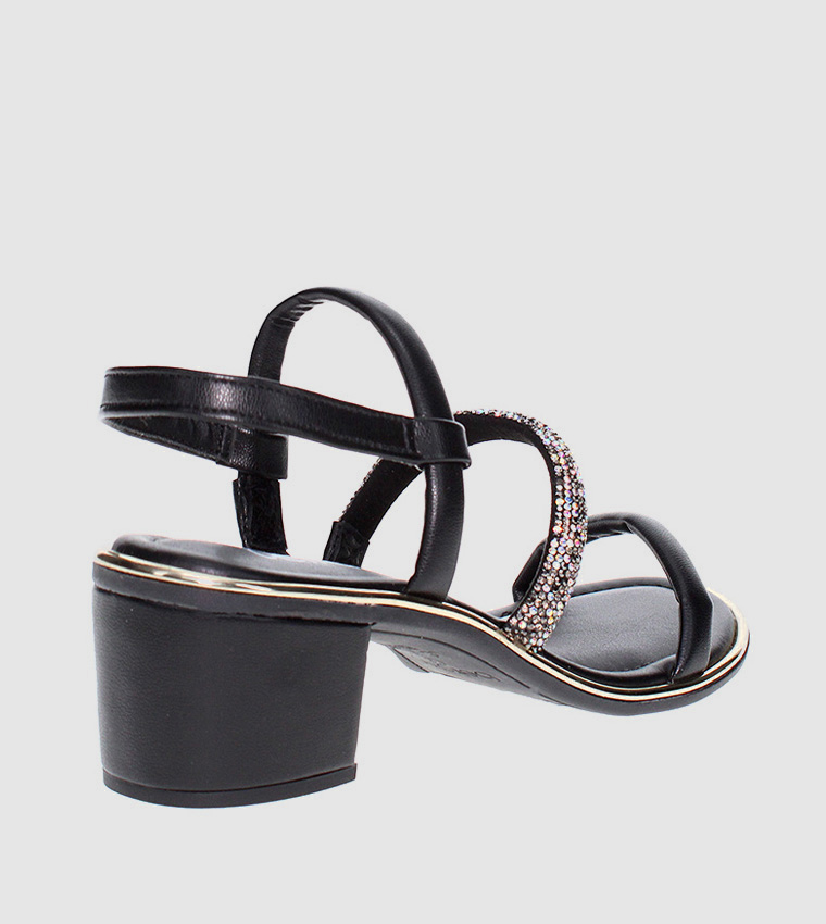 AURORA Embellished Block Heel Sandals