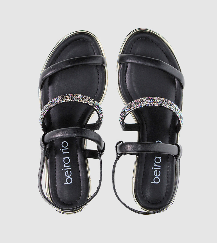 AURORA Embellished Block Heel Sandals