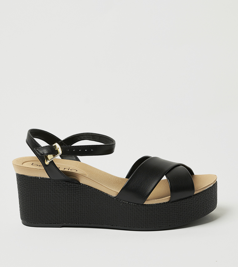 IGNATIUS Ankle Strap Wedge Sandals
