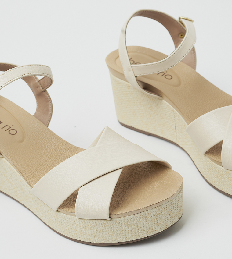 FREYA Ankle Strap Wedge Sandals