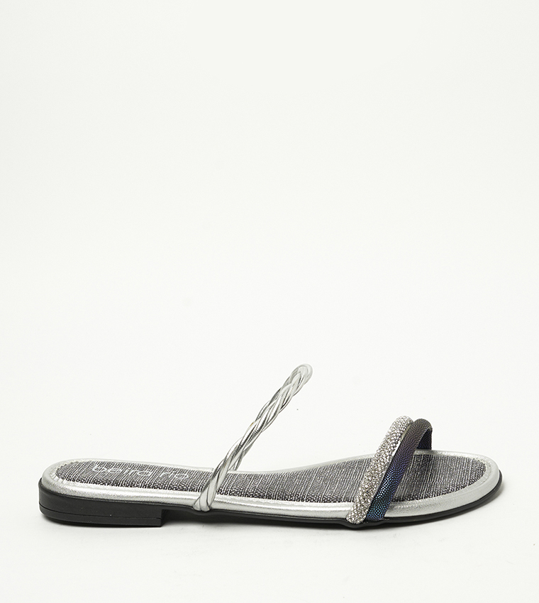 MAXINE Embellished Flat Sandals