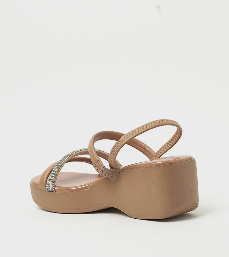 SKY Embellished Wedge Sandals
