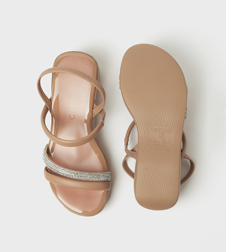 SKY Embellished Wedge Sandals