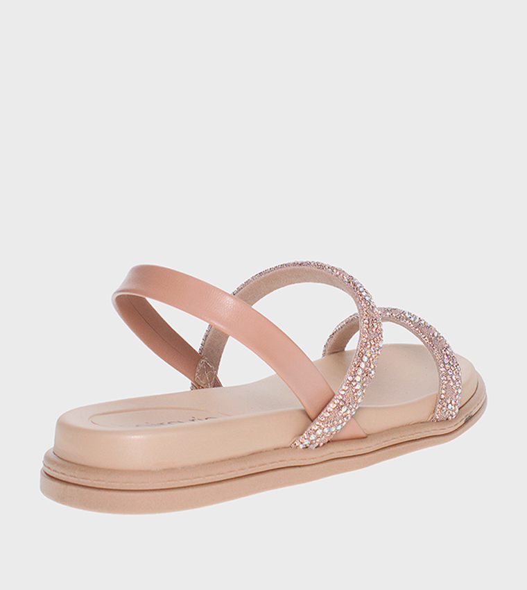 PERSEPHONE Embellished Flat Sandals