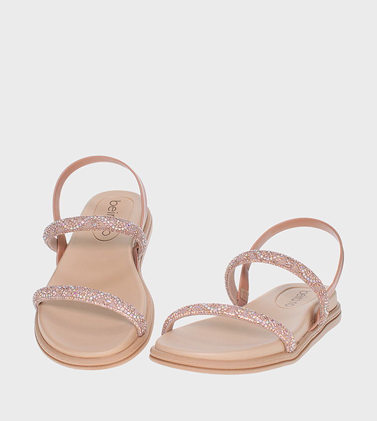 PERSEPHONE Embellished Flat Sandals
