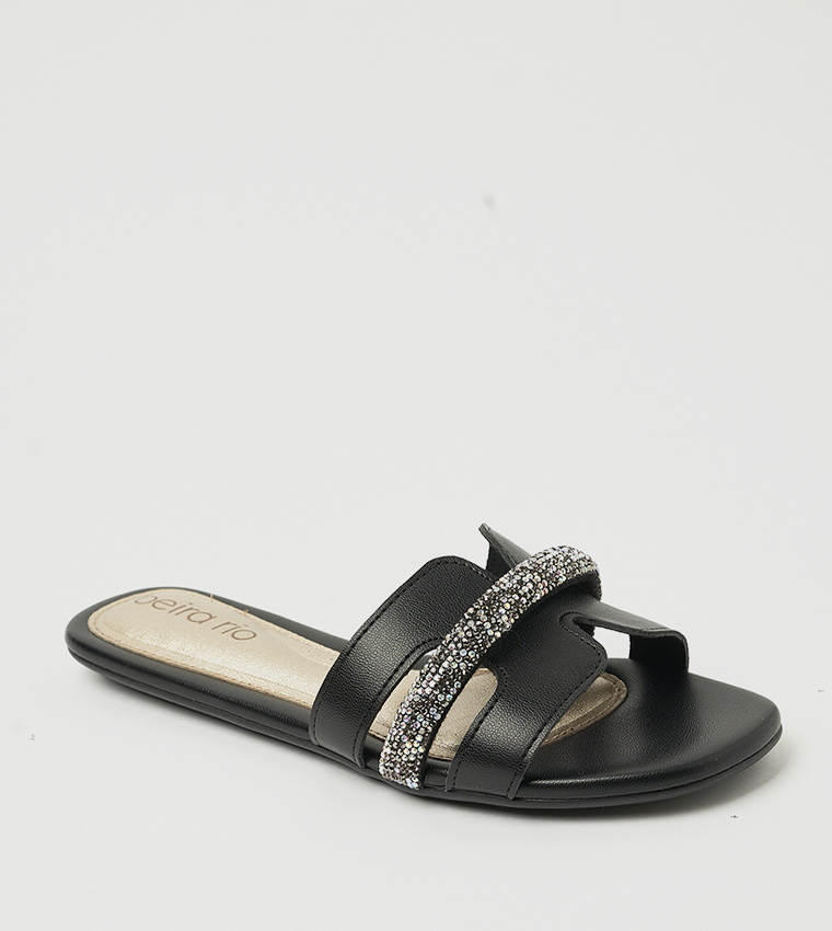 DUSTIN Embellished Flat Sandals