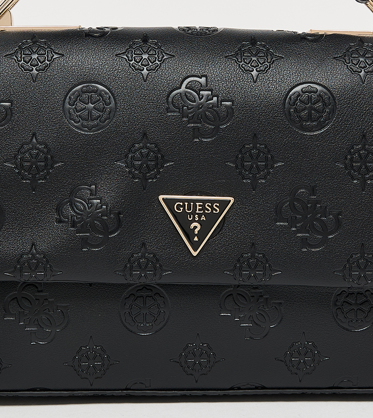 TISHA Monogram Debossed Top Handle Bag