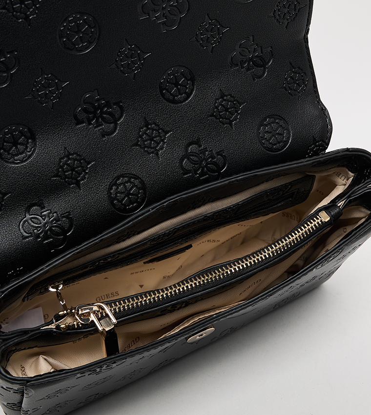 TISHA Monogram Debossed Top Handle Bag