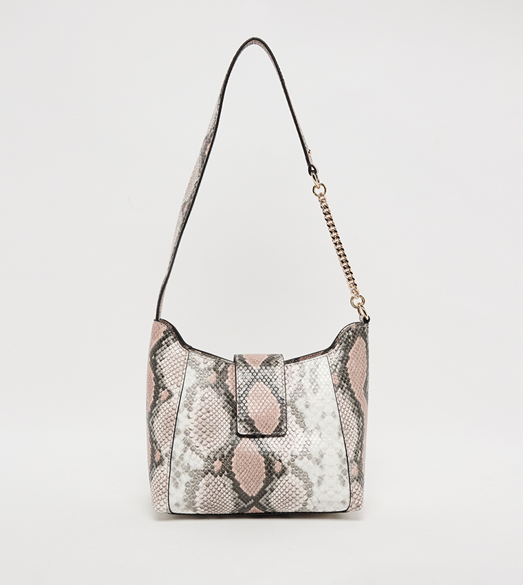JANE Snake Patterned Hobo Bag