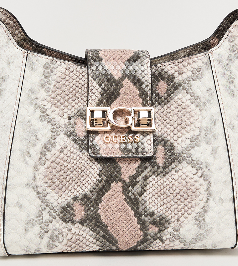 JANE Snake Patterned Hobo Bag