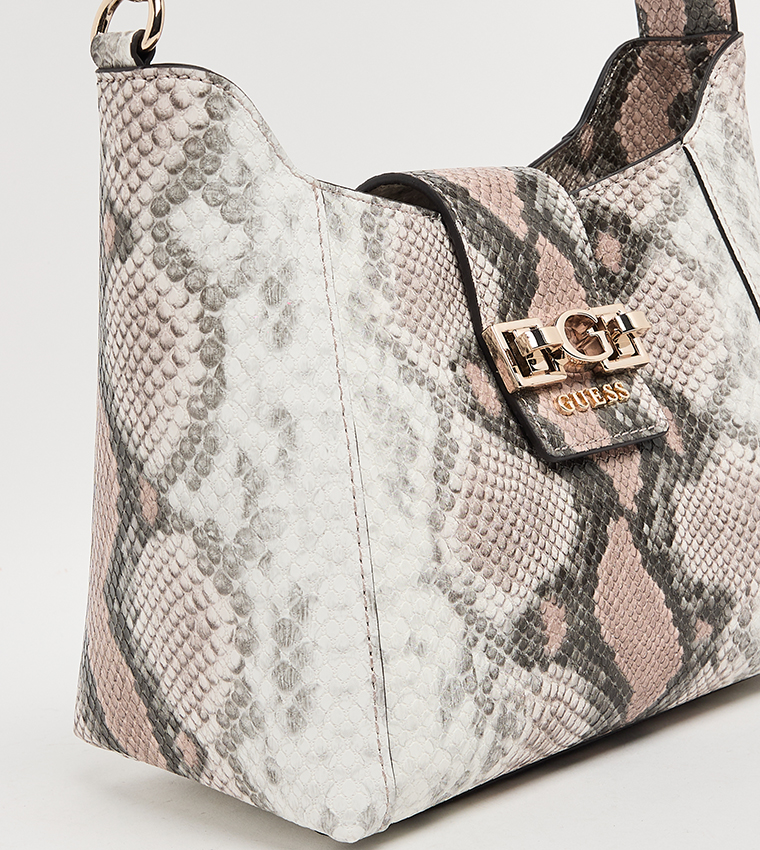 JANE Snake Patterned Hobo Bag