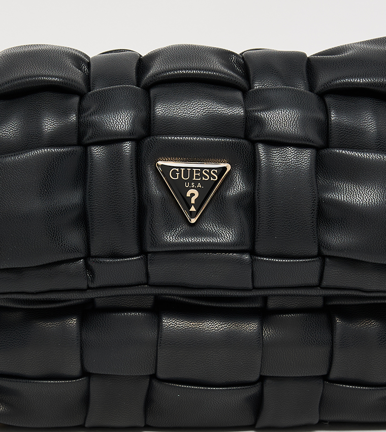 MARION Braided Flap Shoulder Bag