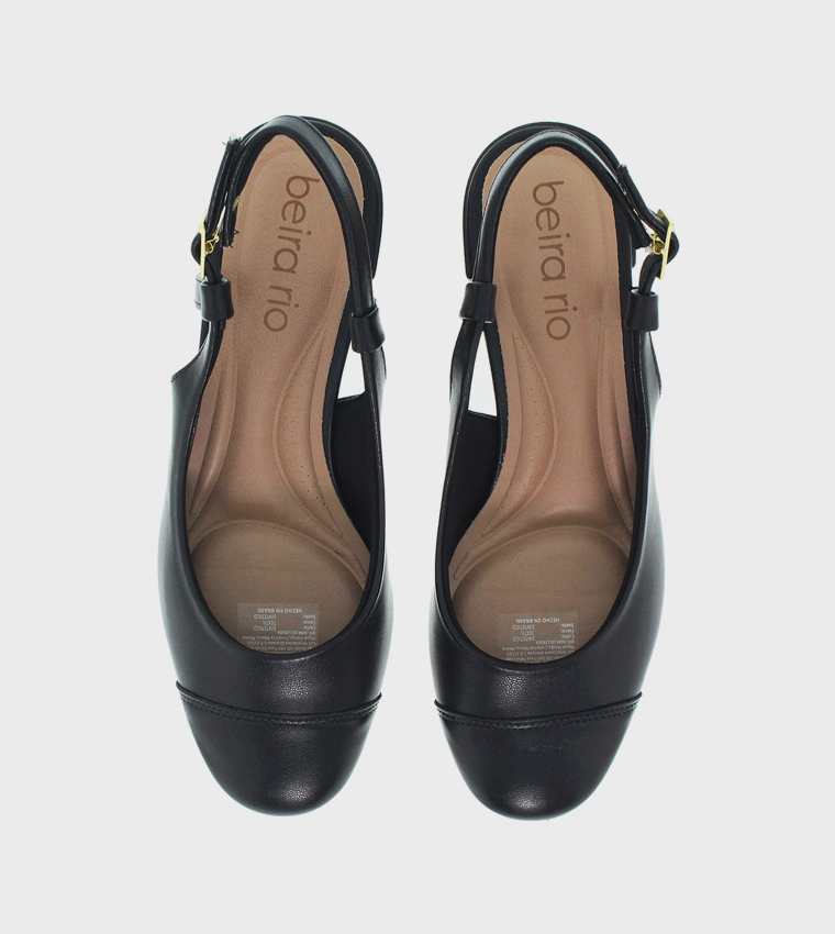 Textured Slingback Pumps