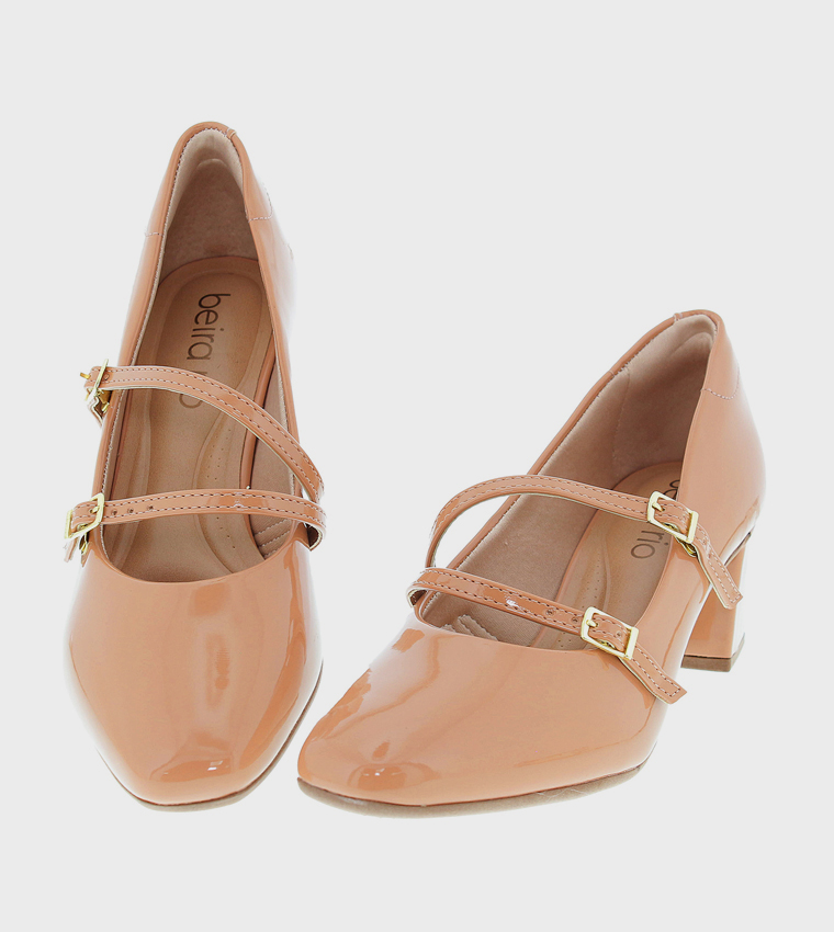 Double Buckle Strap Pumps