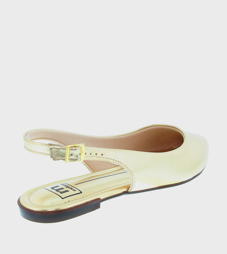 Metallic Slingback Flats
