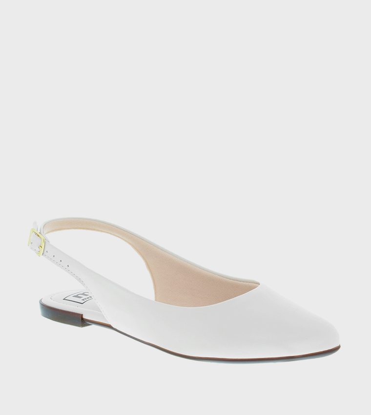 Metallic Slingback Flats