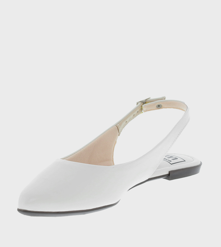 Metallic Slingback Flats