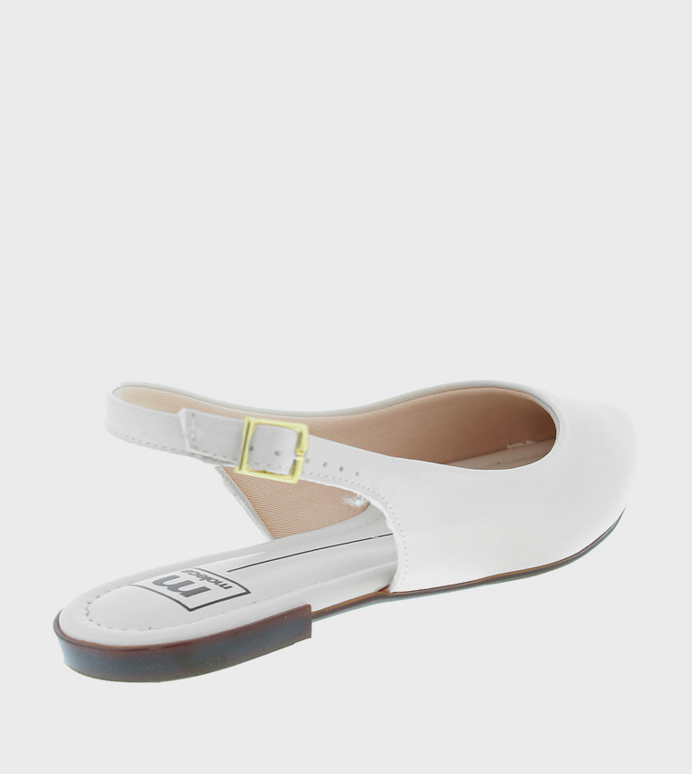 Metallic Slingback Flats