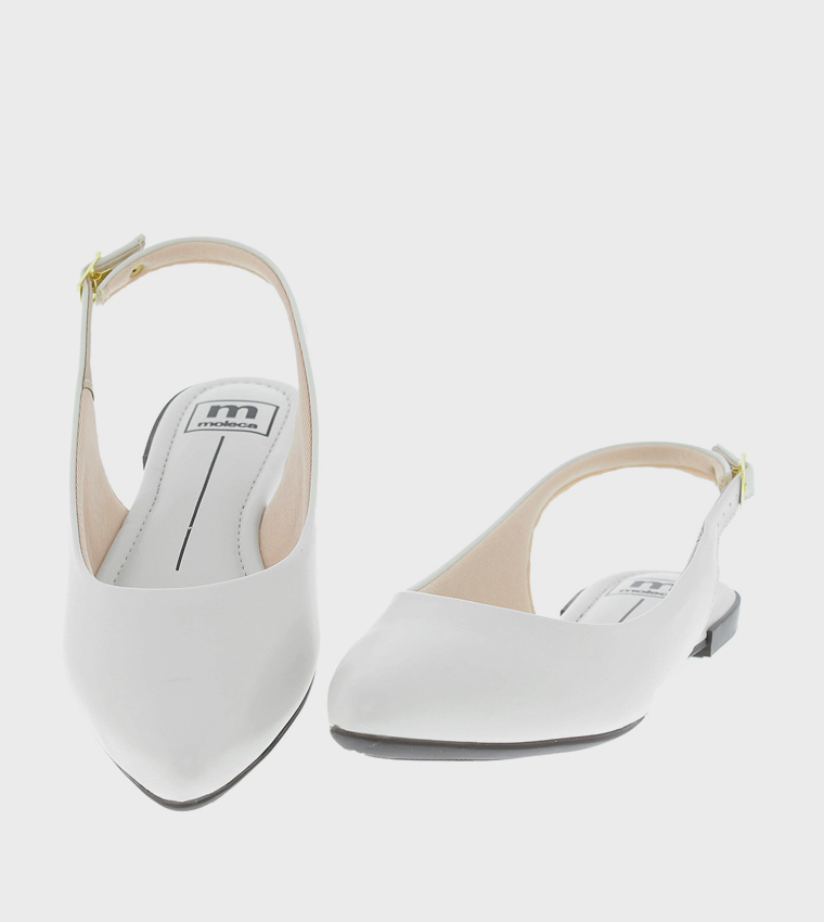 Metallic Slingback Flats