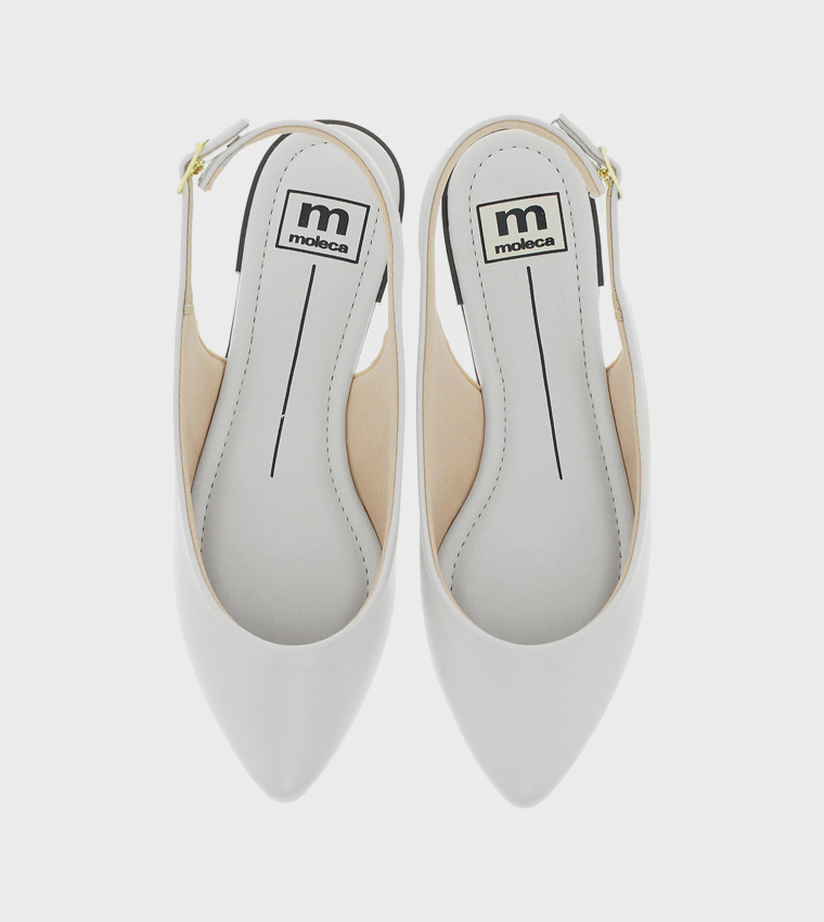 Metallic Slingback Flats