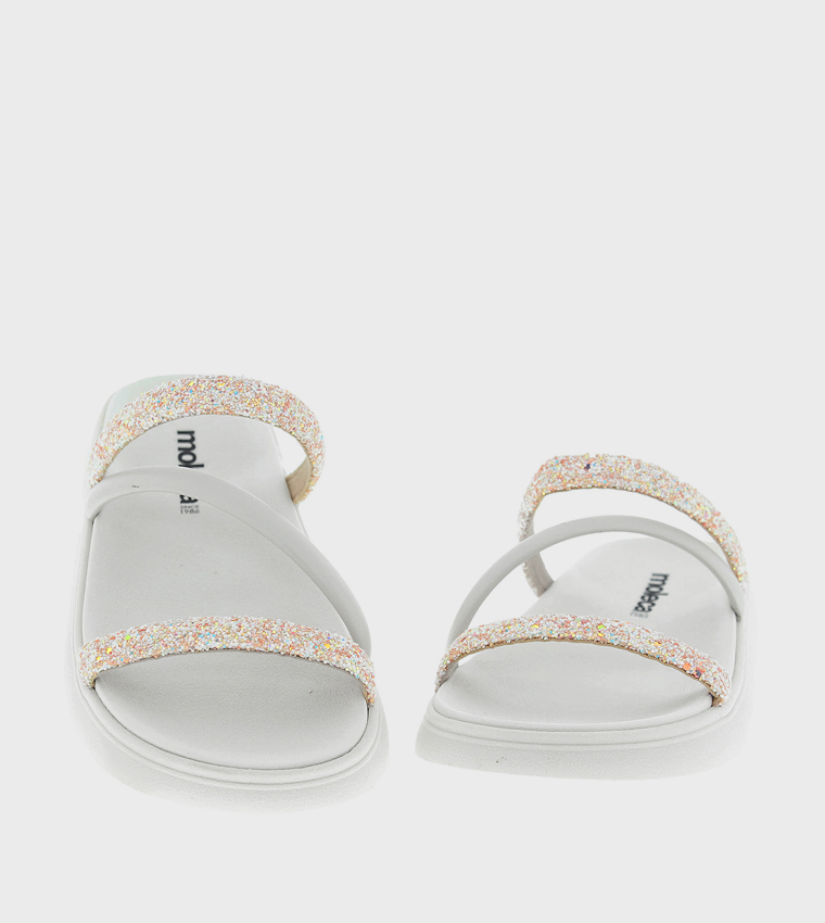 Embellished Open Toe Flatform Sandals