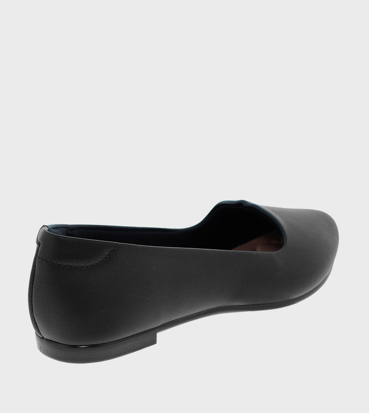 Textured Slip-On Ballerinas