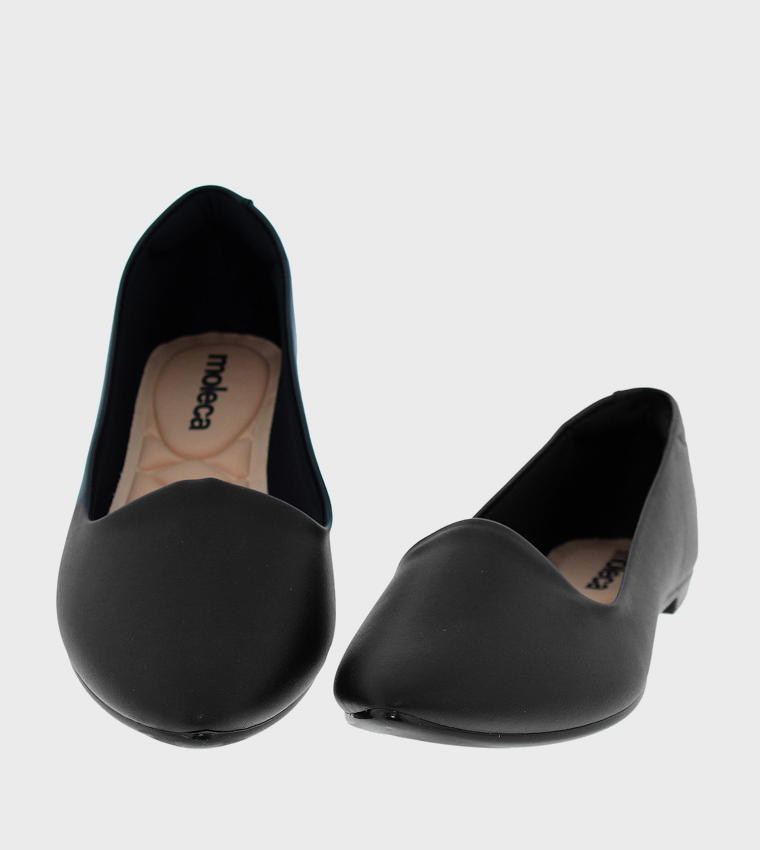 Textured Slip-On Ballerinas
