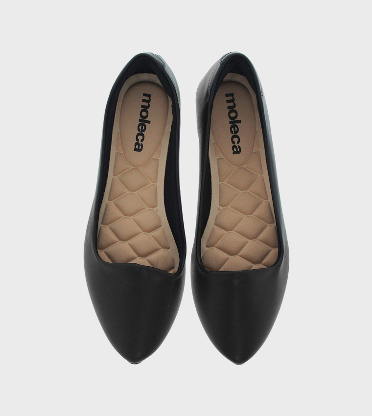 Textured Slip-On Ballerinas