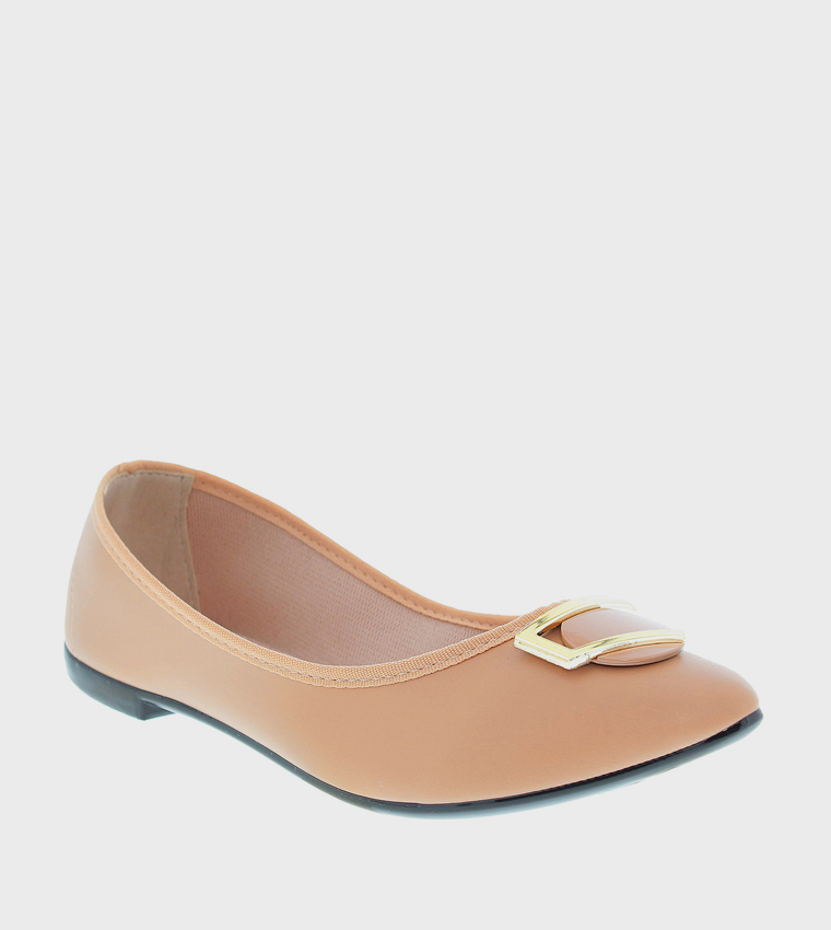 Metal Accent Ballerinas