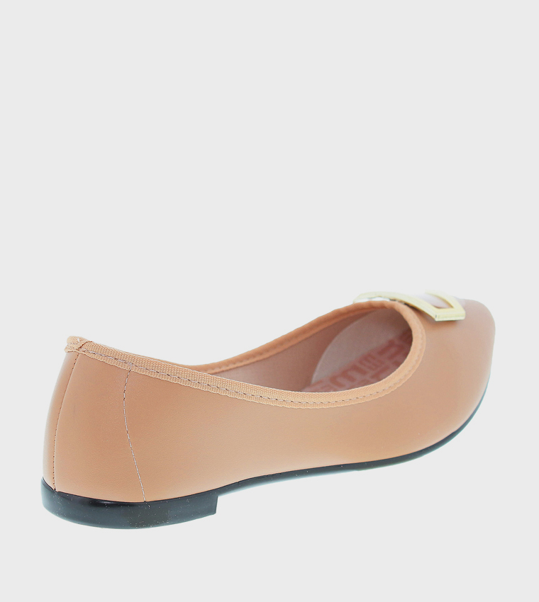 Metal Accent Ballerinas