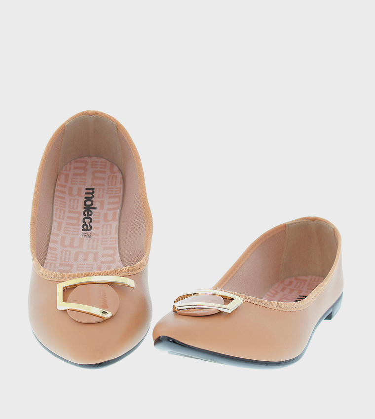 Metal Accent Ballerinas