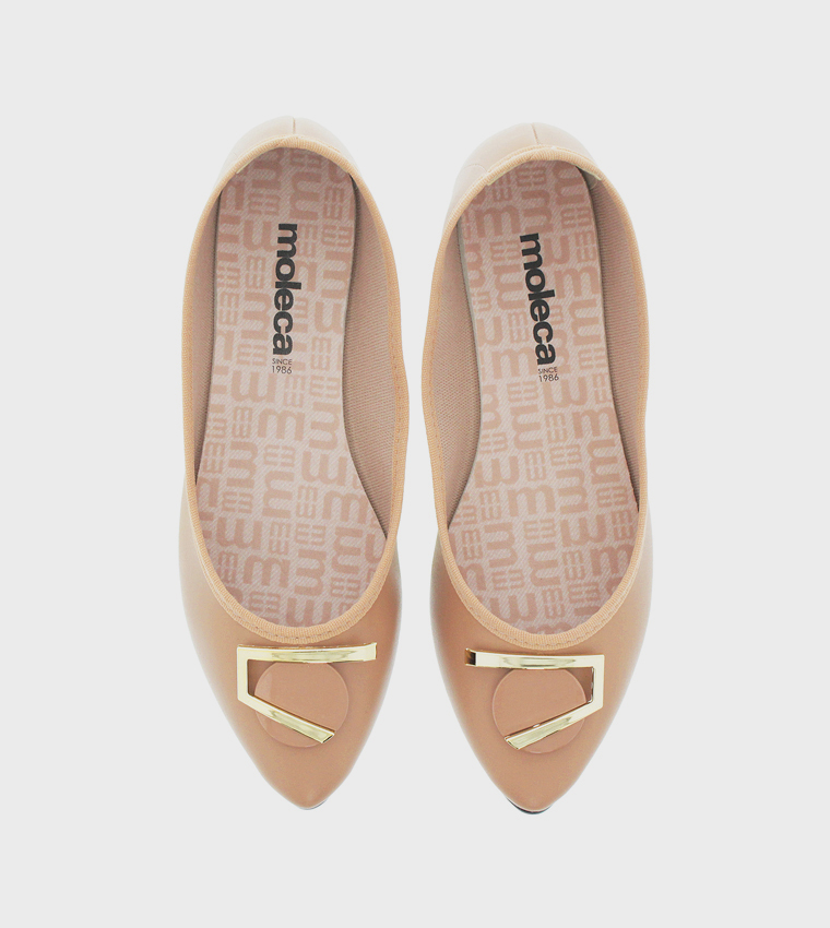 Metal Accent Ballerinas