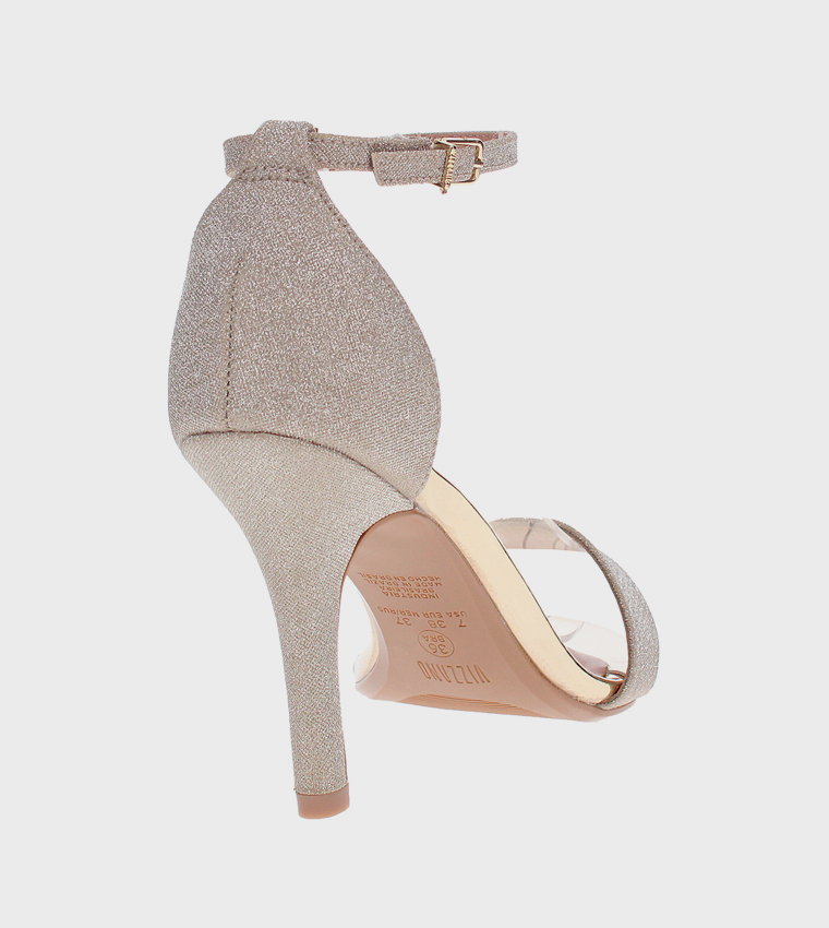 Embellished Open Toe Heel Sandals