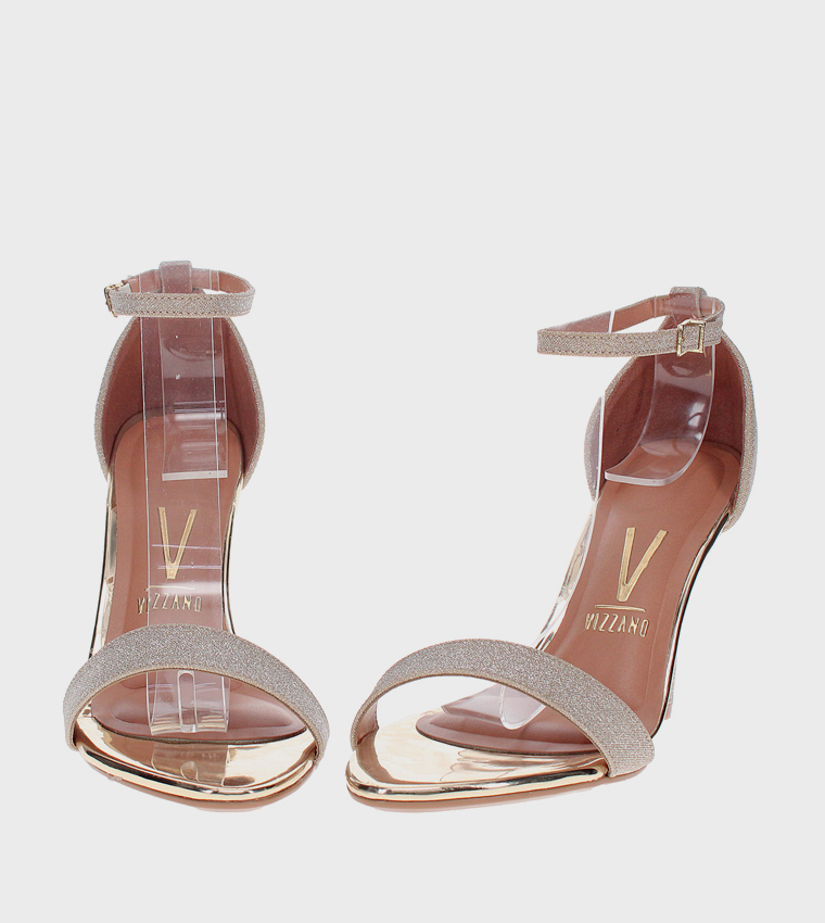 Embellished Open Toe Heel Sandals