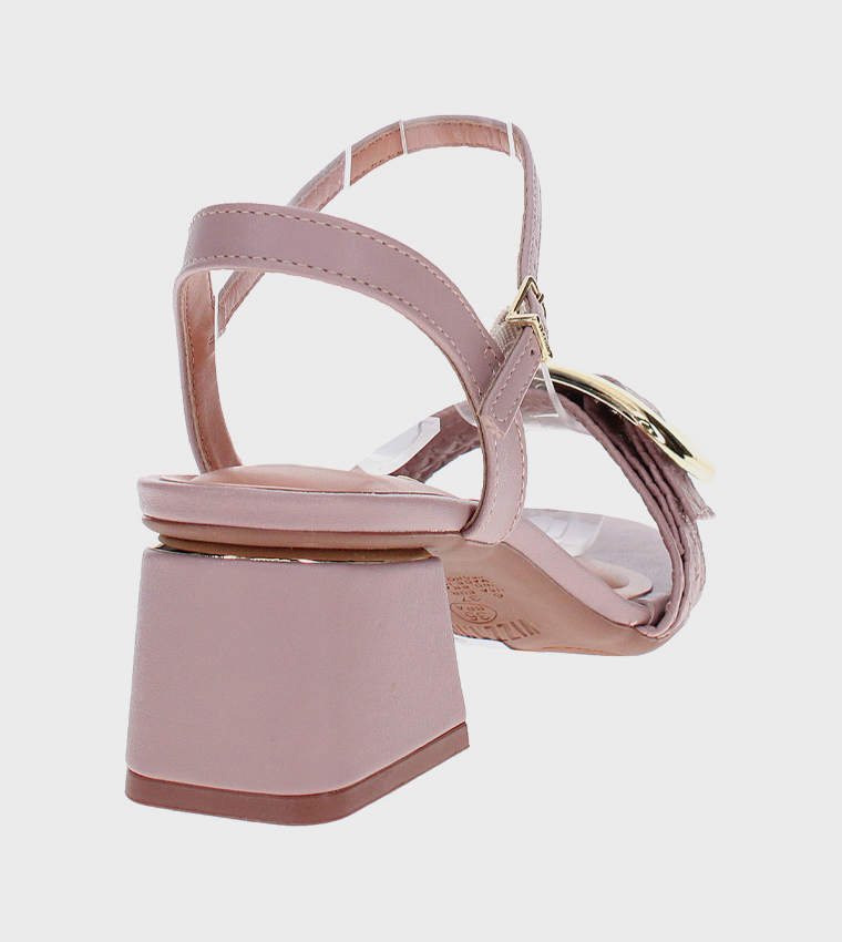 Buckle Strap Open Toe Heel Sandals