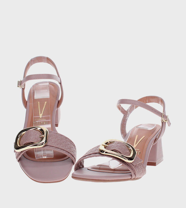 Buckle Strap Open Toe Heel Sandals