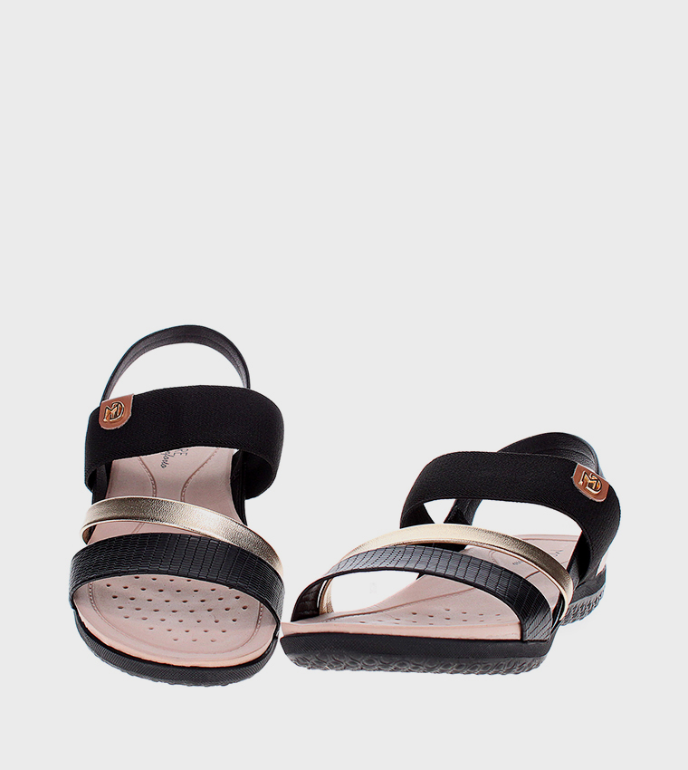 Open Toe Slingback Flat Sandals