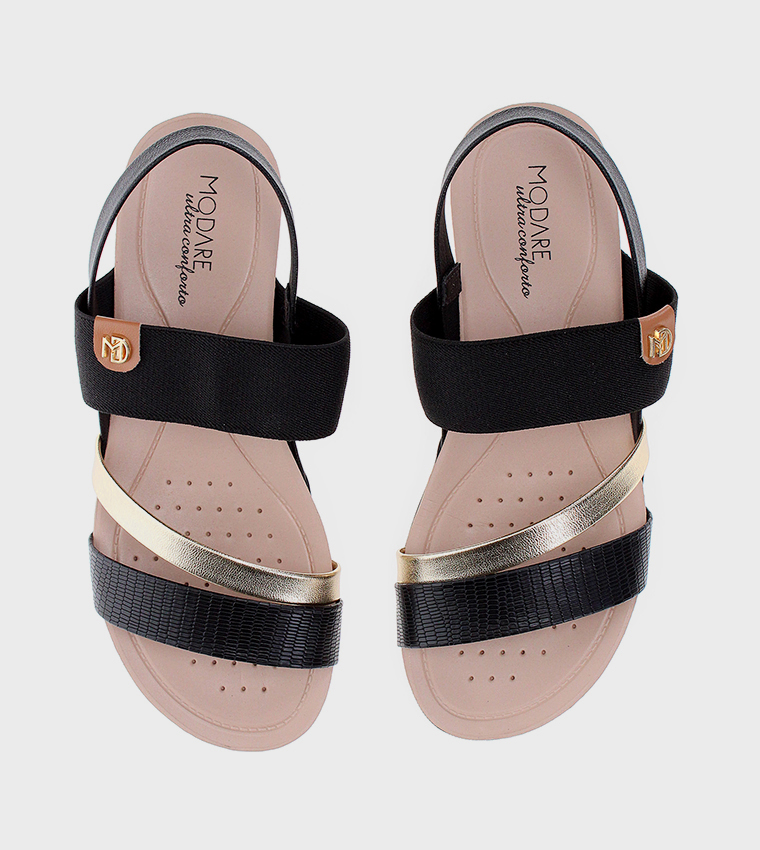 Open Toe Slingback Flat Sandals