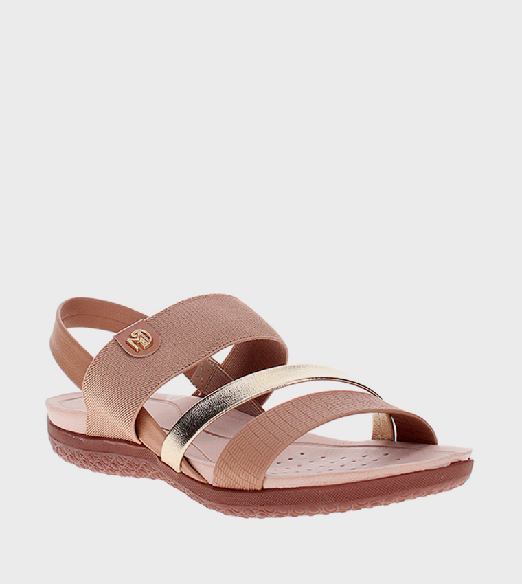 Open Toe Slingback Flat Sandals