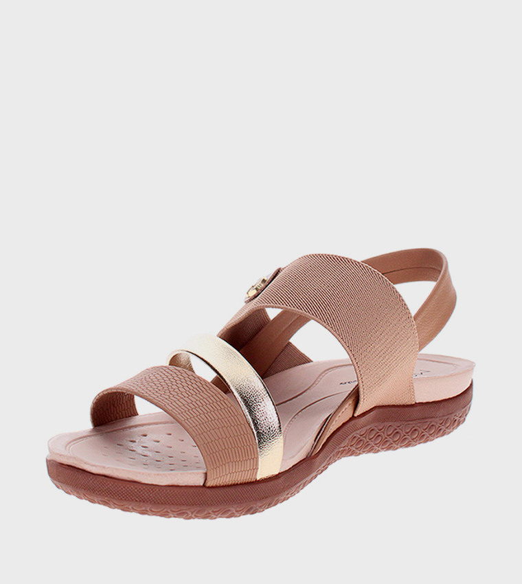 Open Toe Slingback Flat Sandals